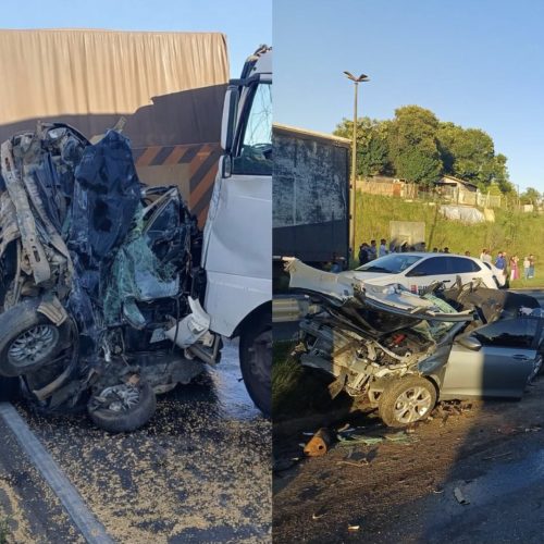 Tragédia na BR-376: acidente com carretas termina com duas mortes