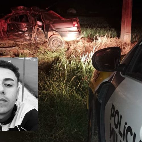 Identificado jovem morto em acidente no Catanduvas, em Carambeí