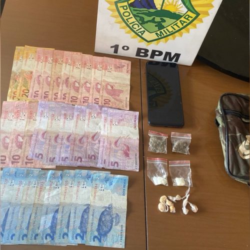 Polícia Militar de Carambeí apreende drogas e detém dois suspeitos após perseguição